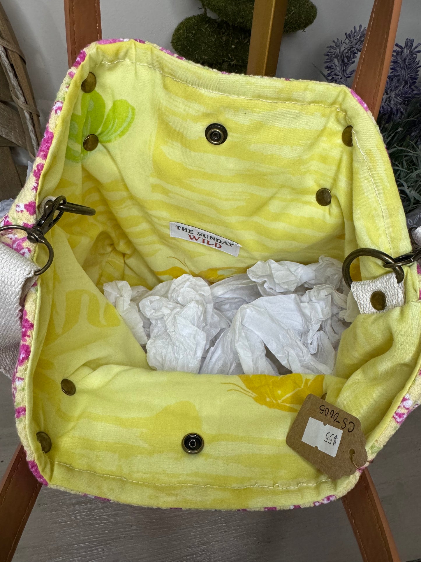 Wildflowers - Up-cycled Tote/Crossbody