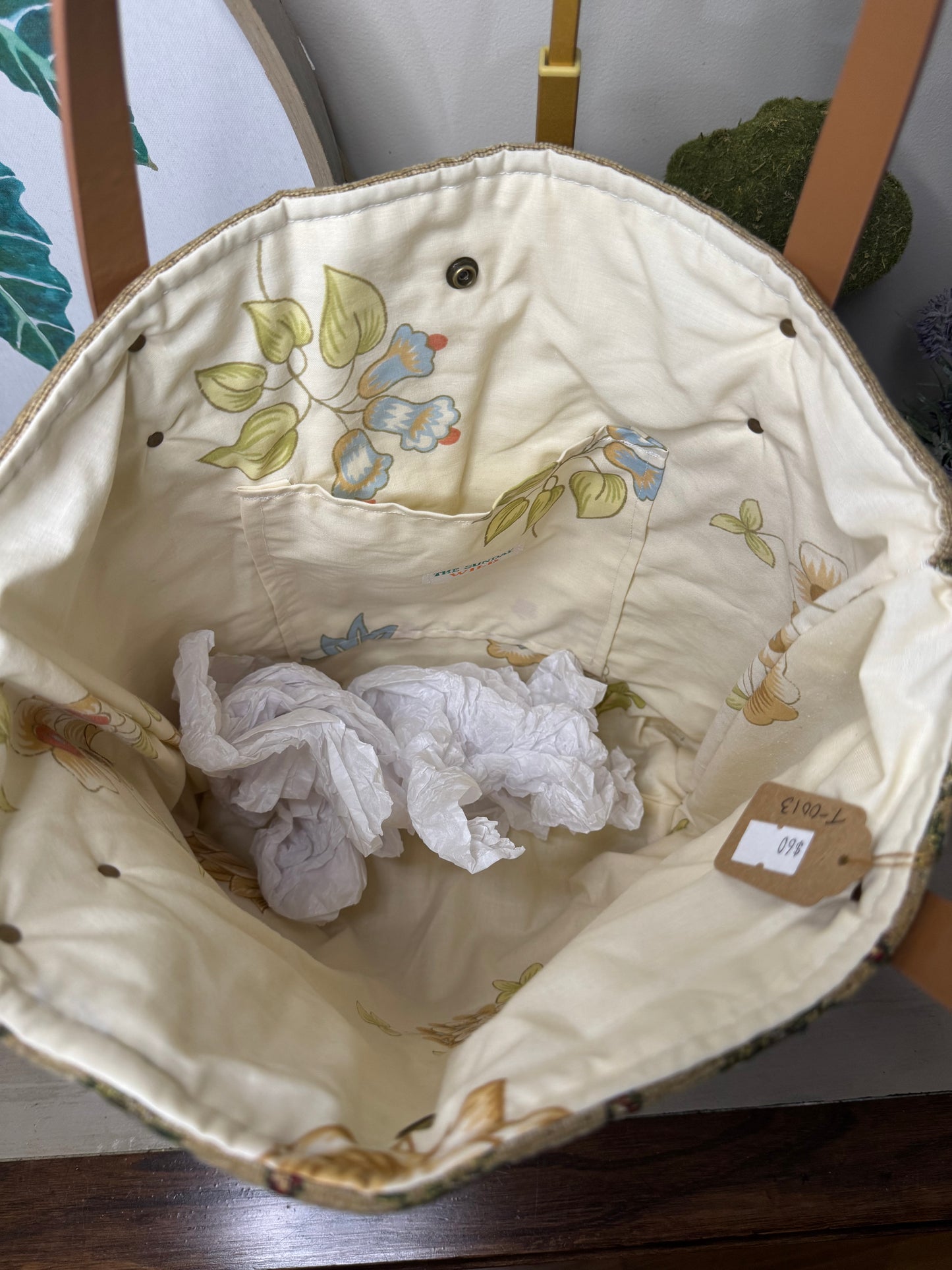 Palm Tree - Up-cycled Tote