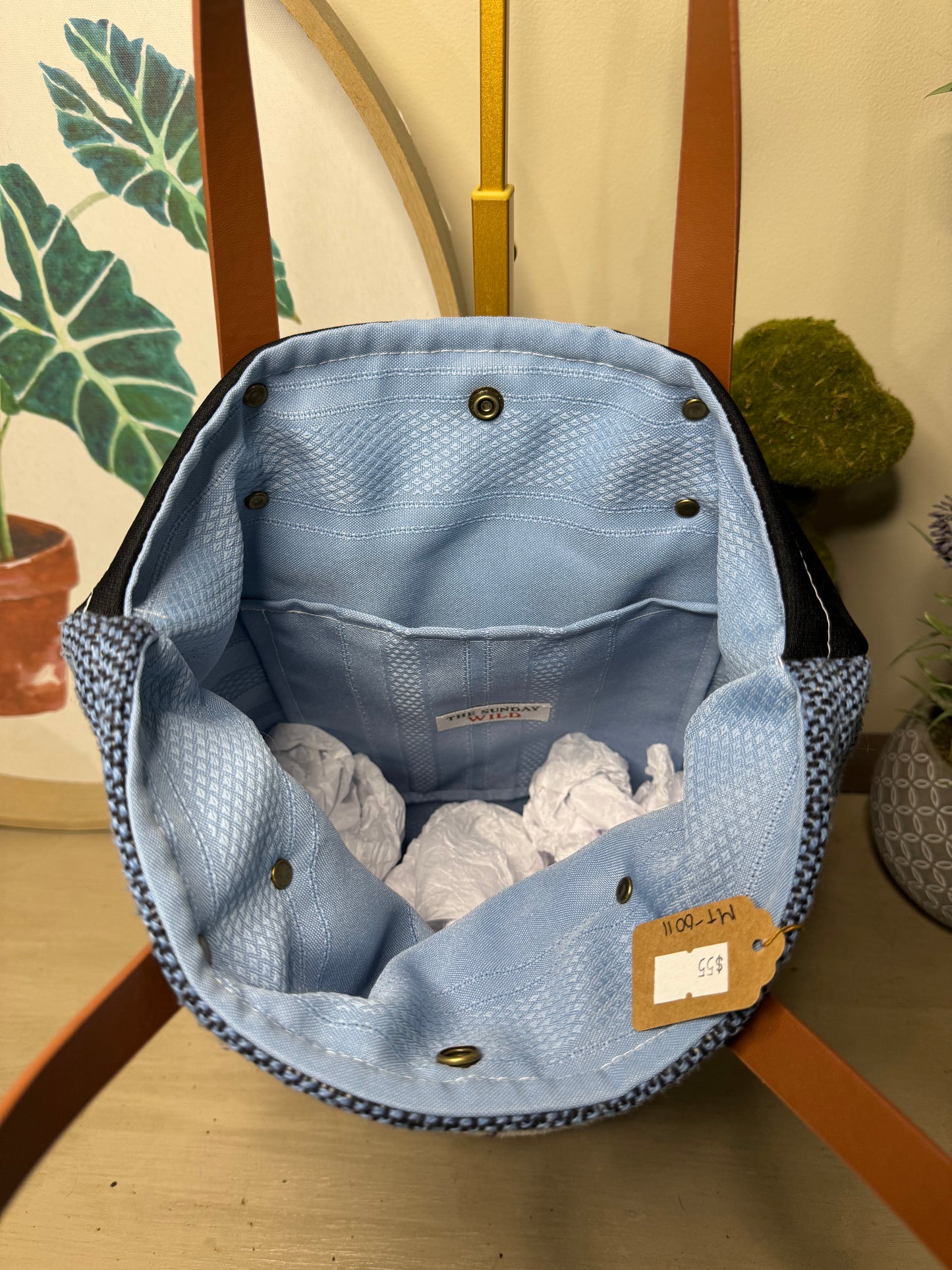 Lighthouse Tapestry - Up-cycled Tote