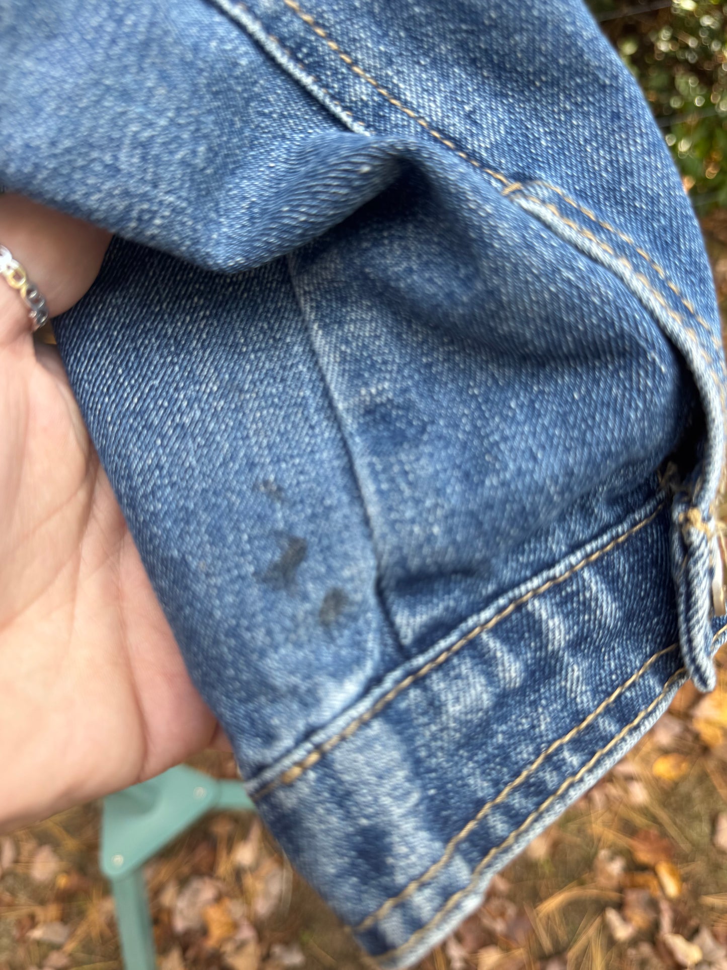 Handmade Up-cycled Jean Jacket