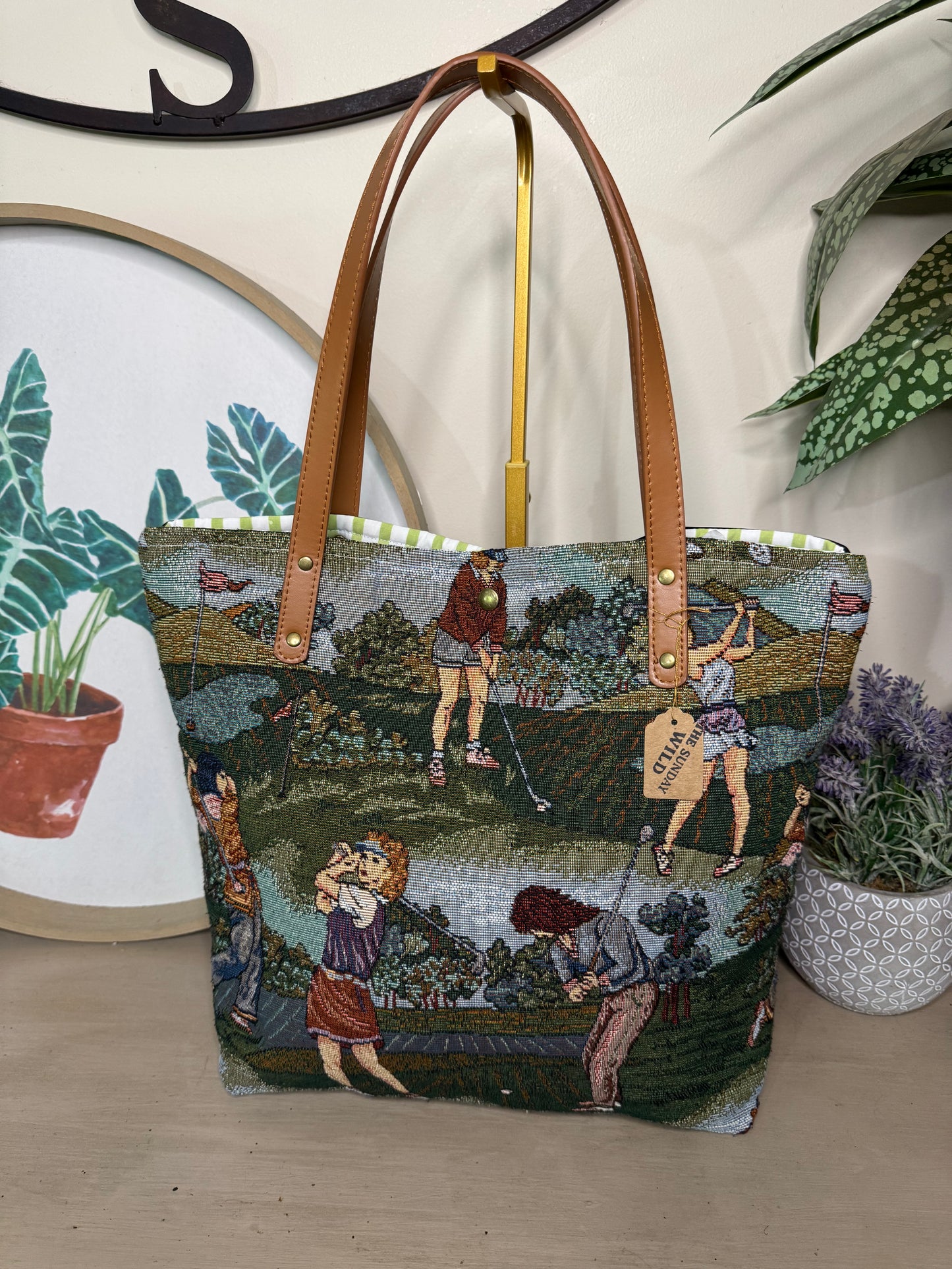 Vintage Women’s Golf - Up-cycled Tote