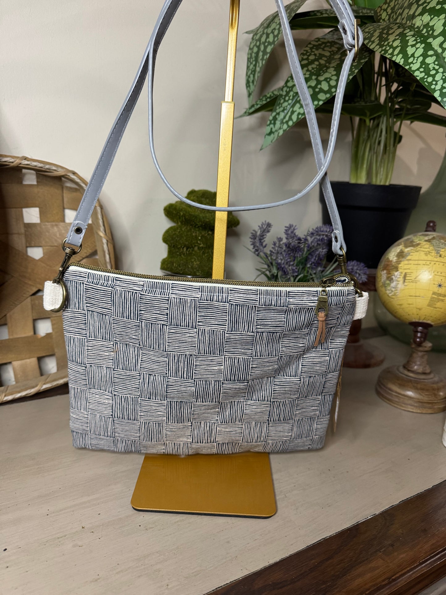 Quilted Lighthouse - Up-cycled Crossbody