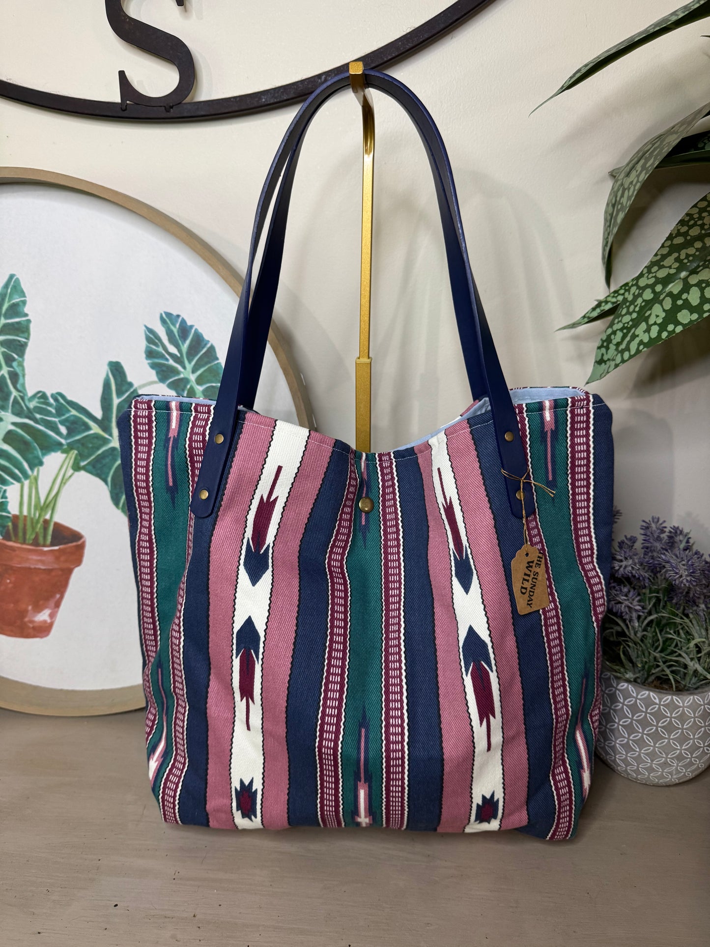 Tribal Print - Up-cycled Tote