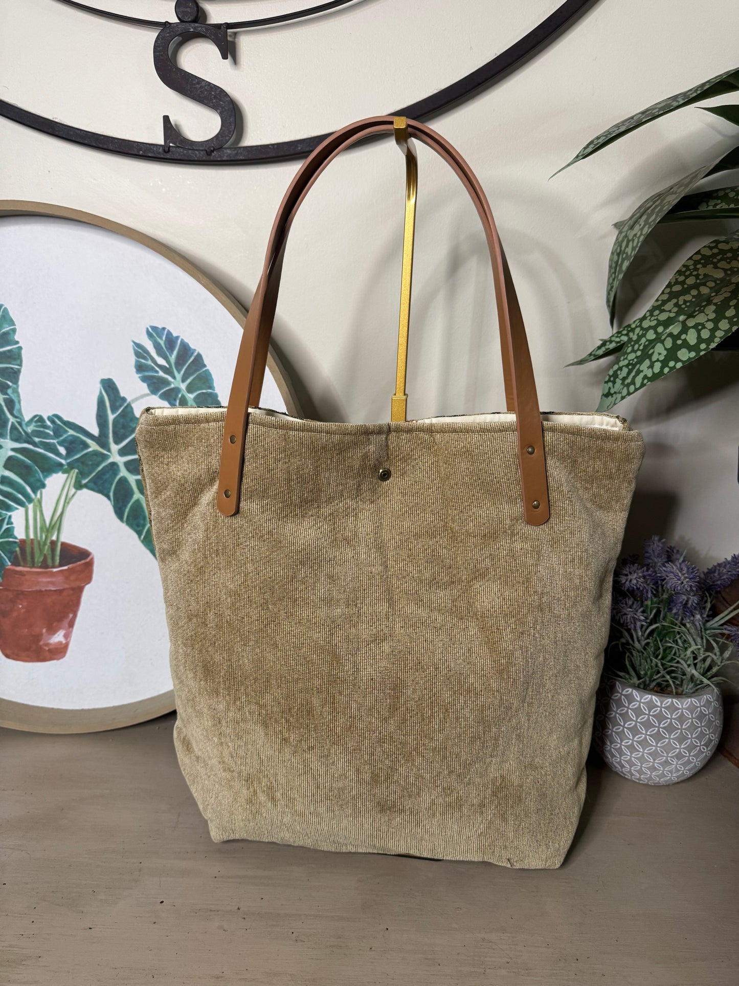 Palm Tree - Up-cycled Tote