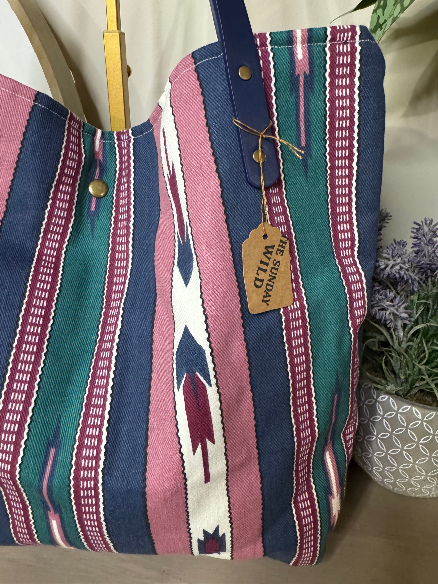 Tribal Print - Up-cycled Tote