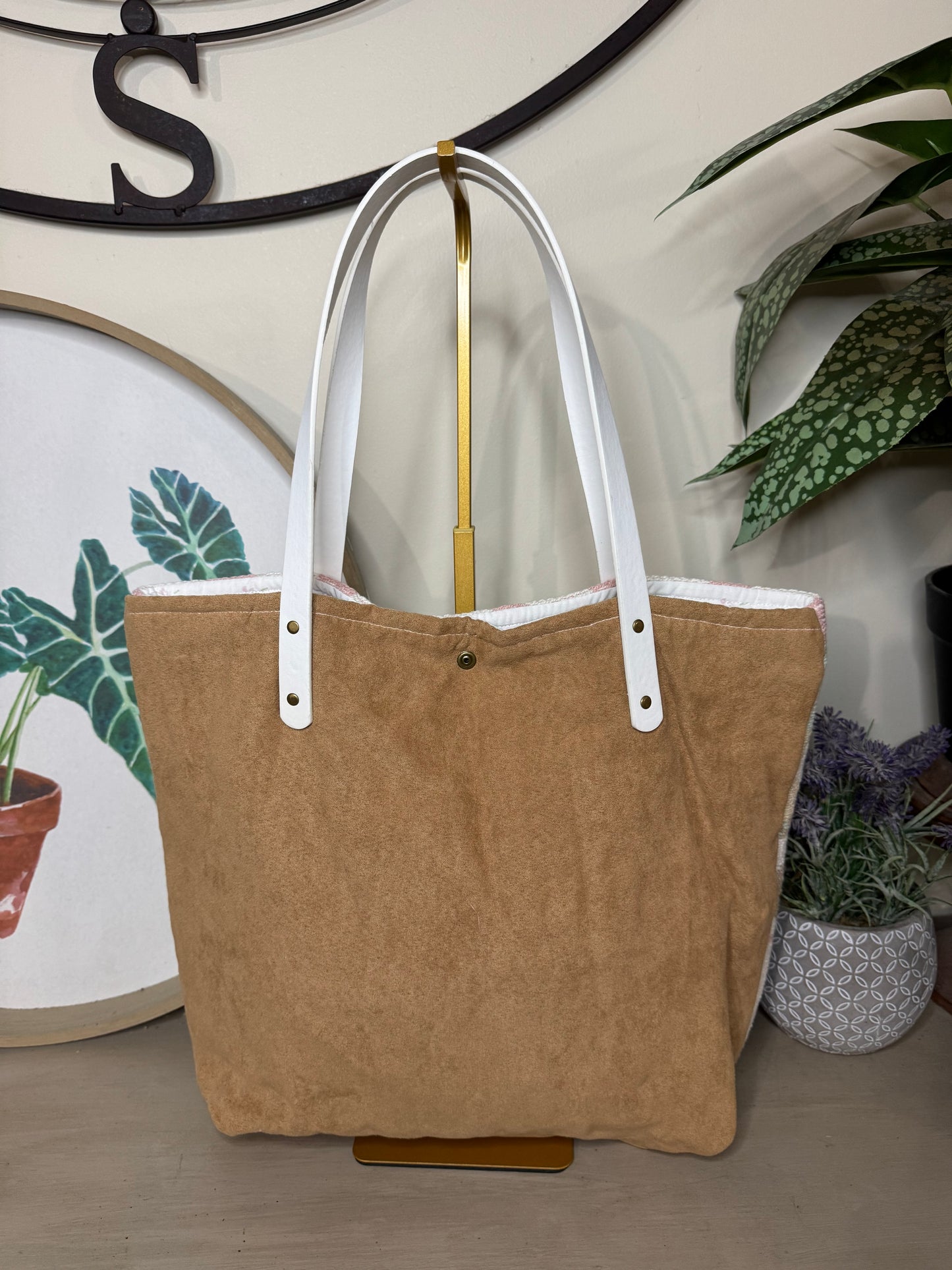 Cats & Chicks Tapestry - Up-cycled Tote