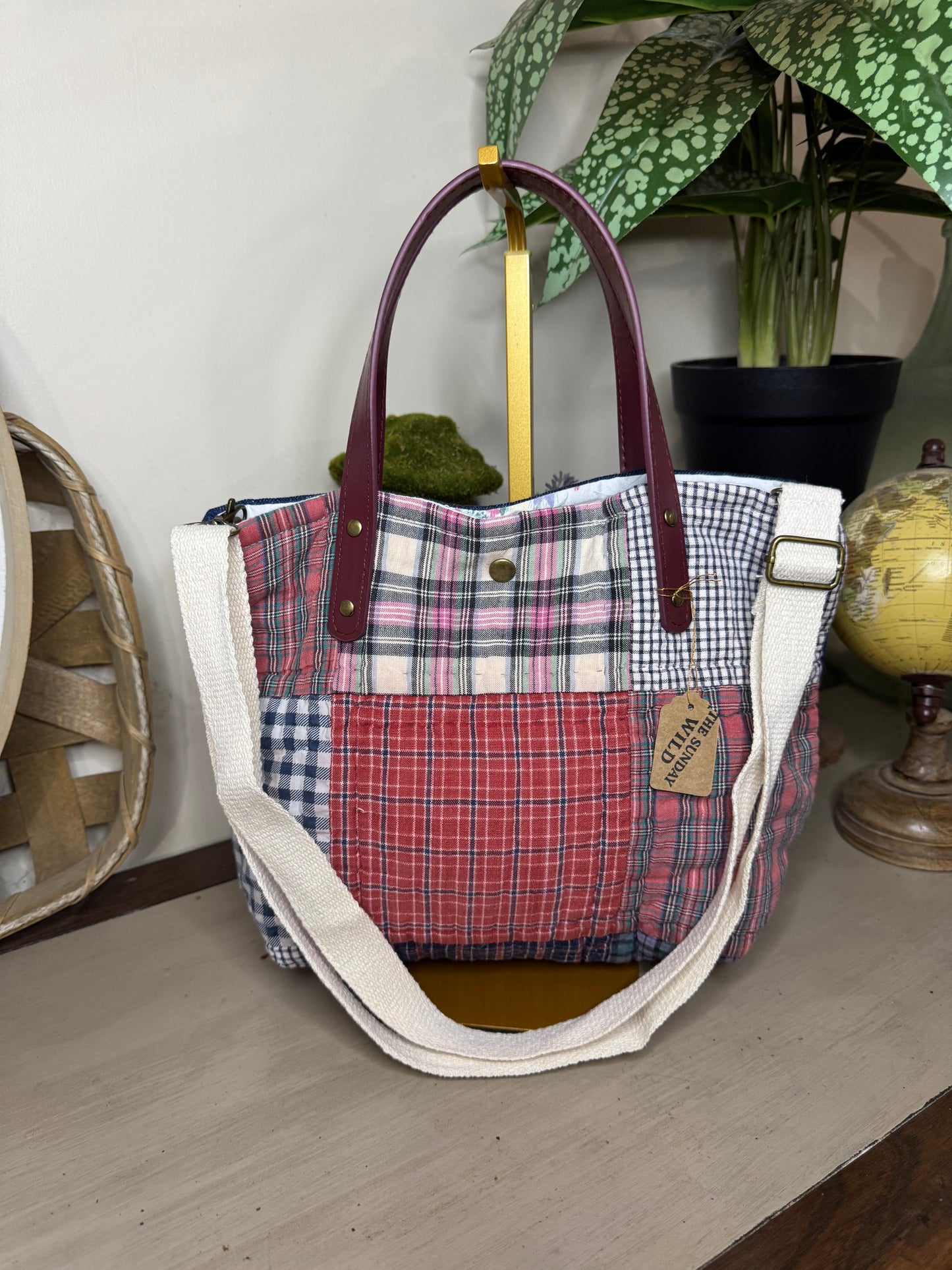 Ralph Lauren Quilt - Up-cycled Tote/Crossbody