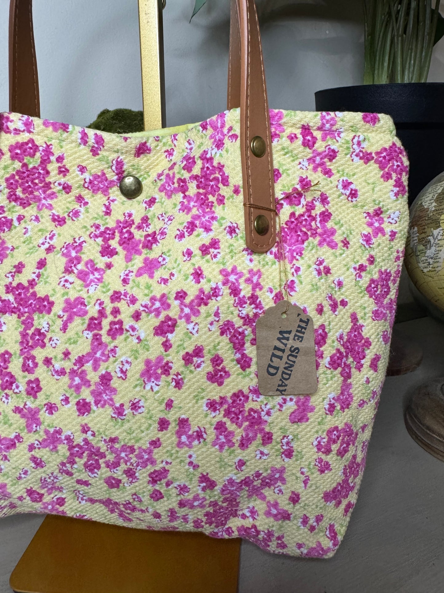 Wildflowers - Up-cycled Tote/Crossbody