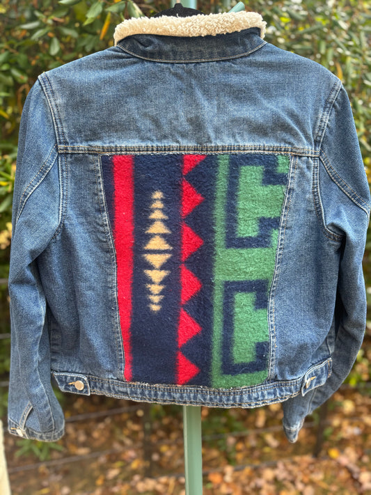 Handmade Up-cycled Jean Jacket