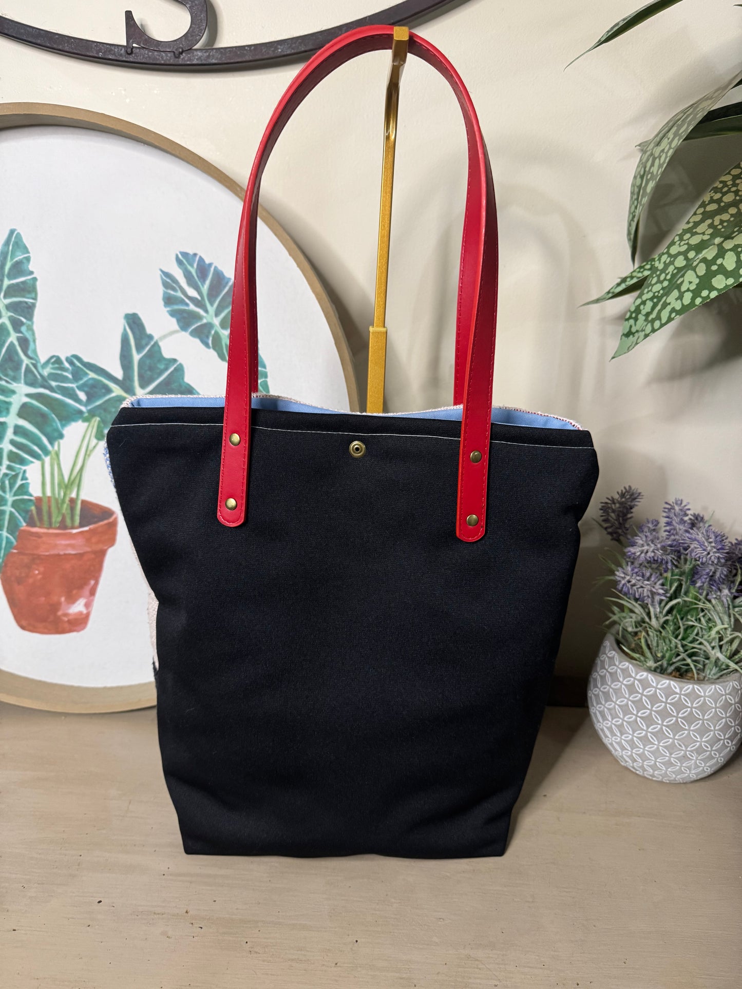 Lighthouse Tapestry - Up-cycled Tote