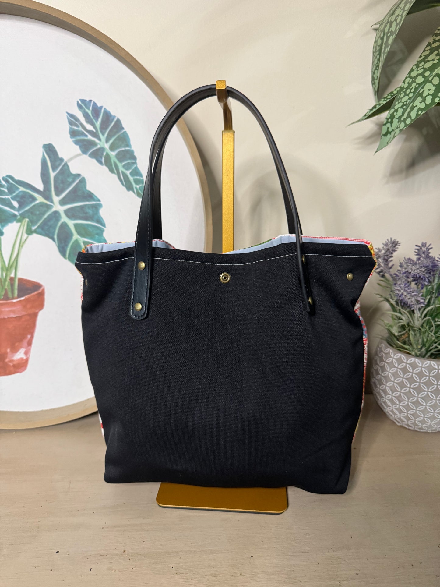 Vintage Picnic - Up-cycled Tote/Crossbody