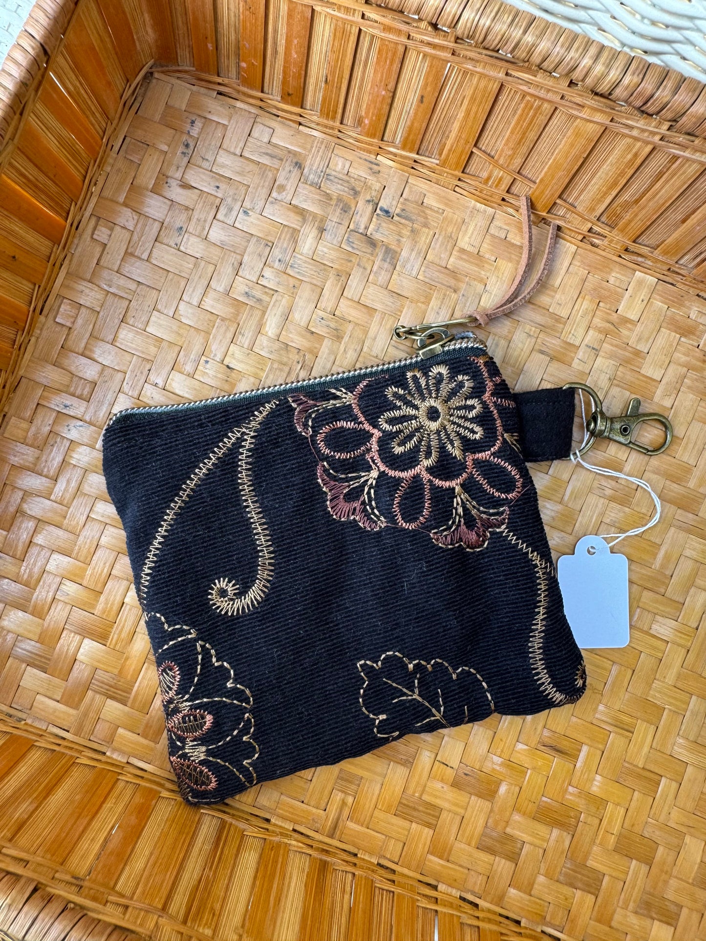 Handmade Vintage Keychain Pouch