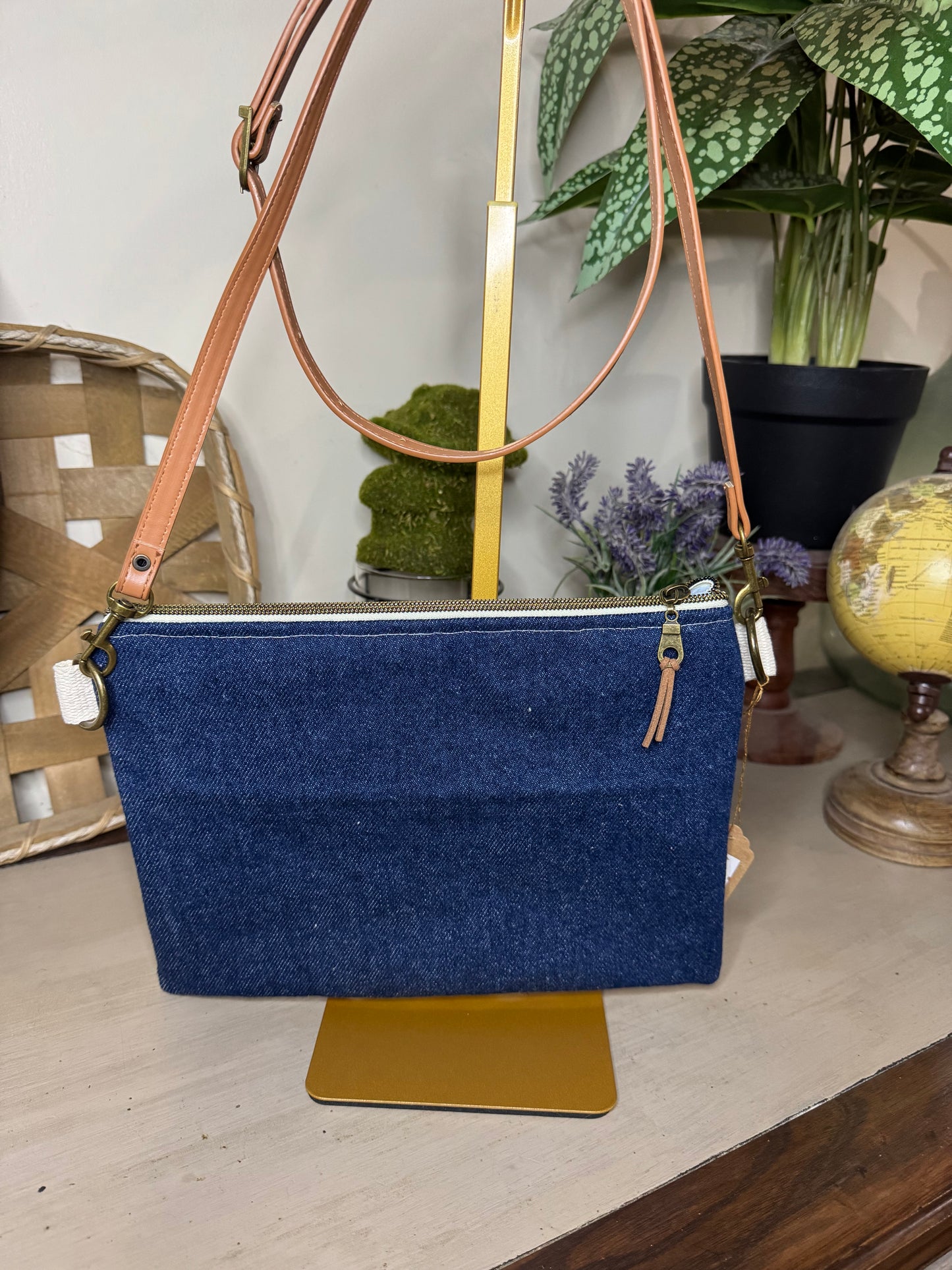 Vibrant Floral - Up-cycled Crossbody