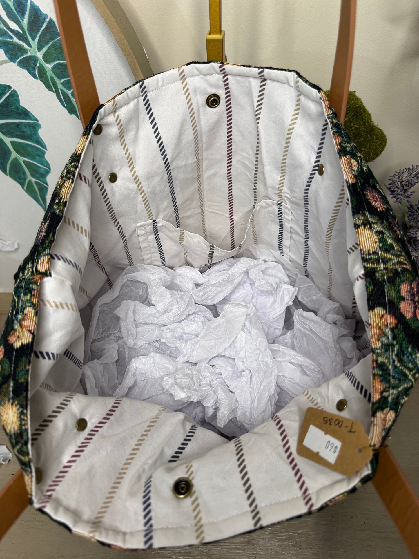 Moody Garden - Up-cycled Tote