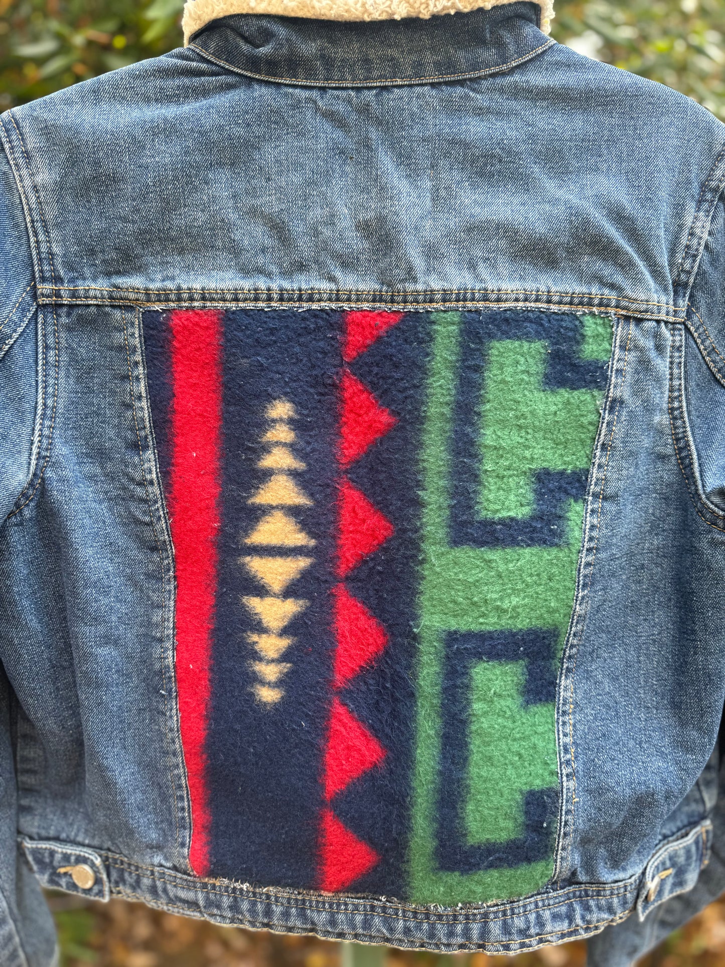 Handmade Up-cycled Jean Jacket