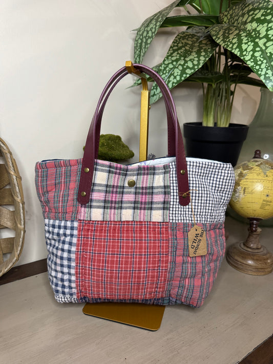 Ralph Lauren Quilt - Up-cycled Tote/Crossbody