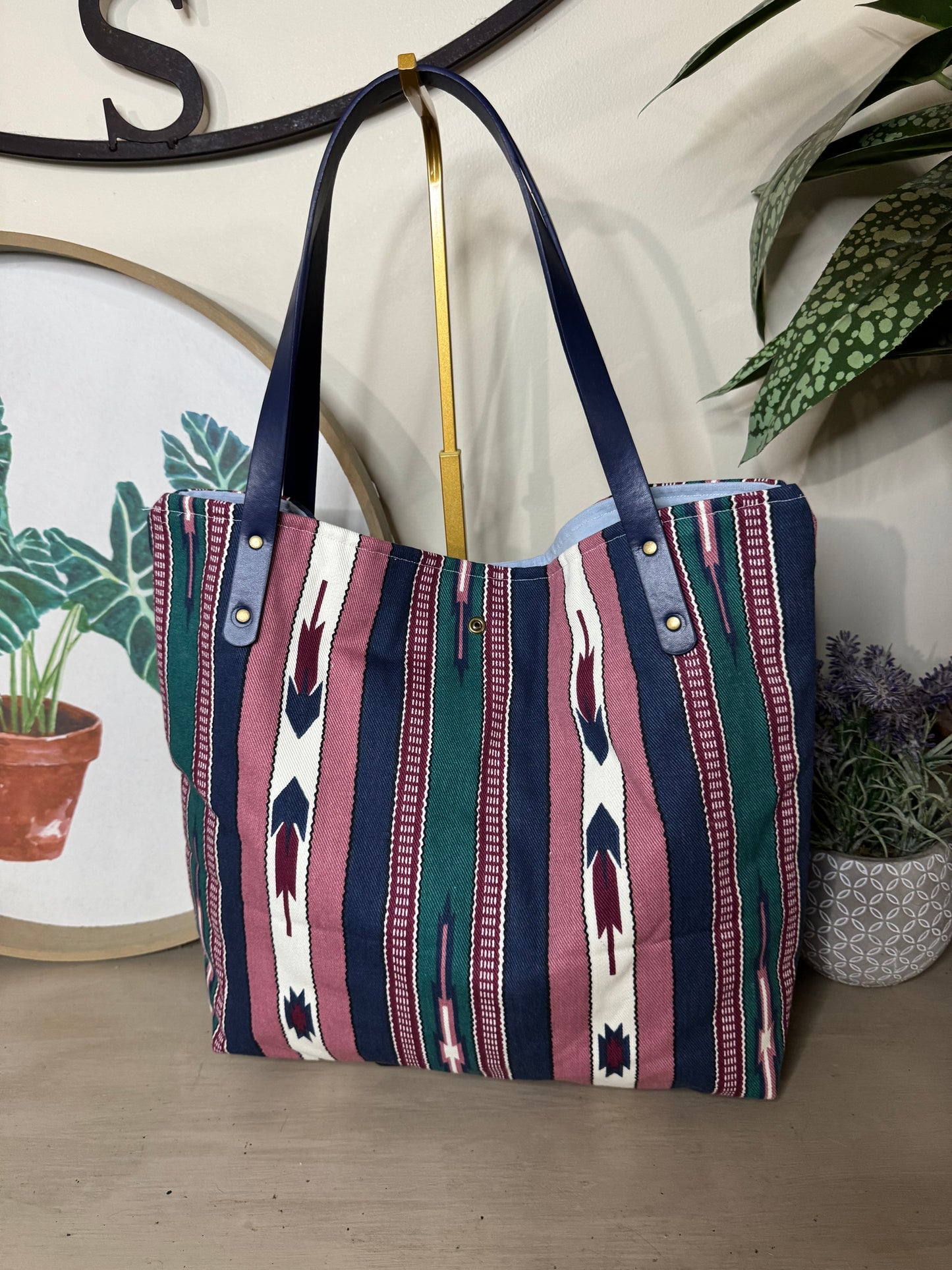 Tribal Print - Up-cycled Tote