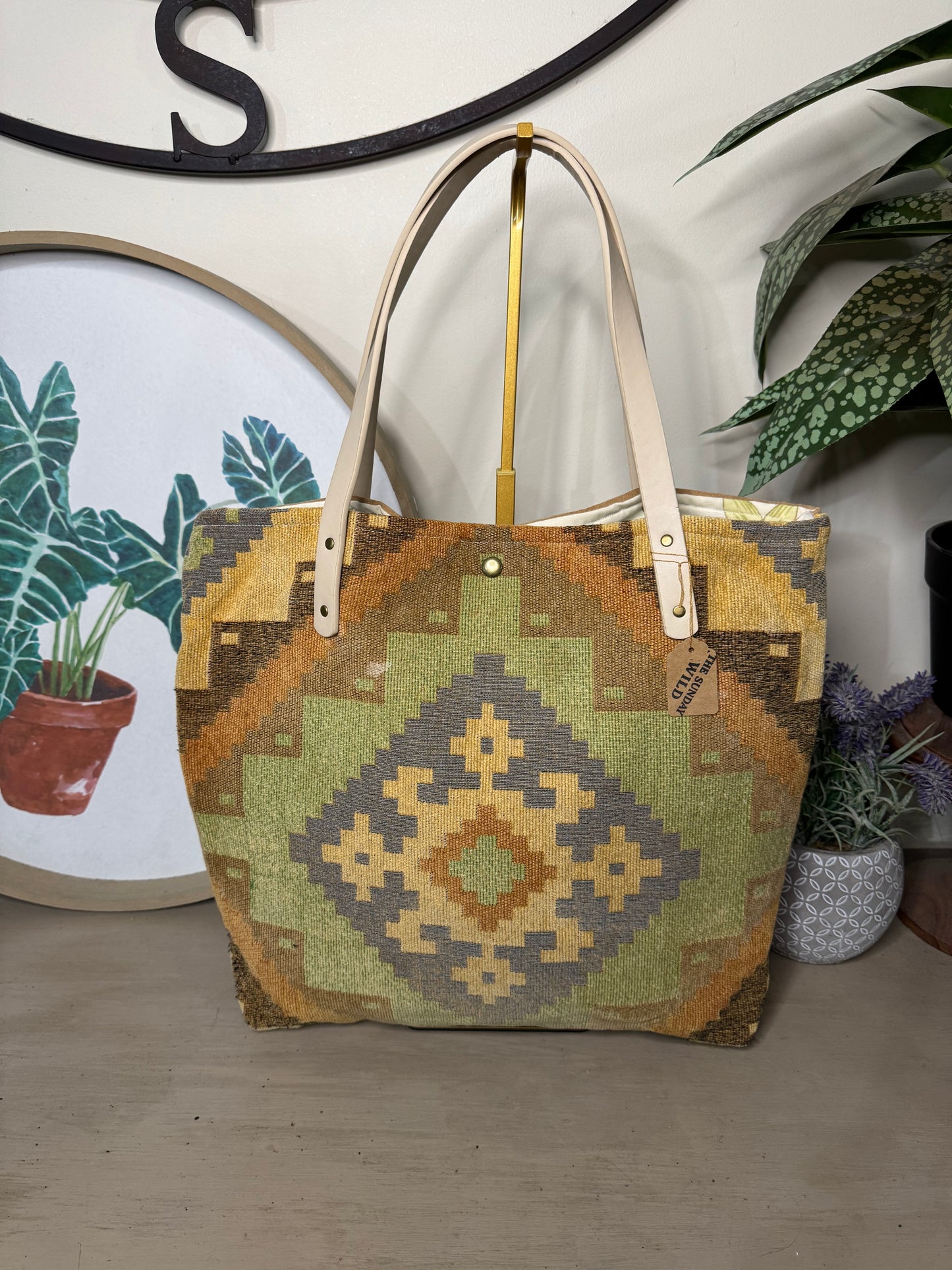 Tribal Tapestry - Up-cycled Tote