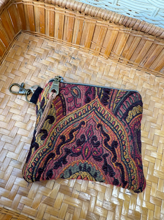 Handmade Vintage Keychain Pouch