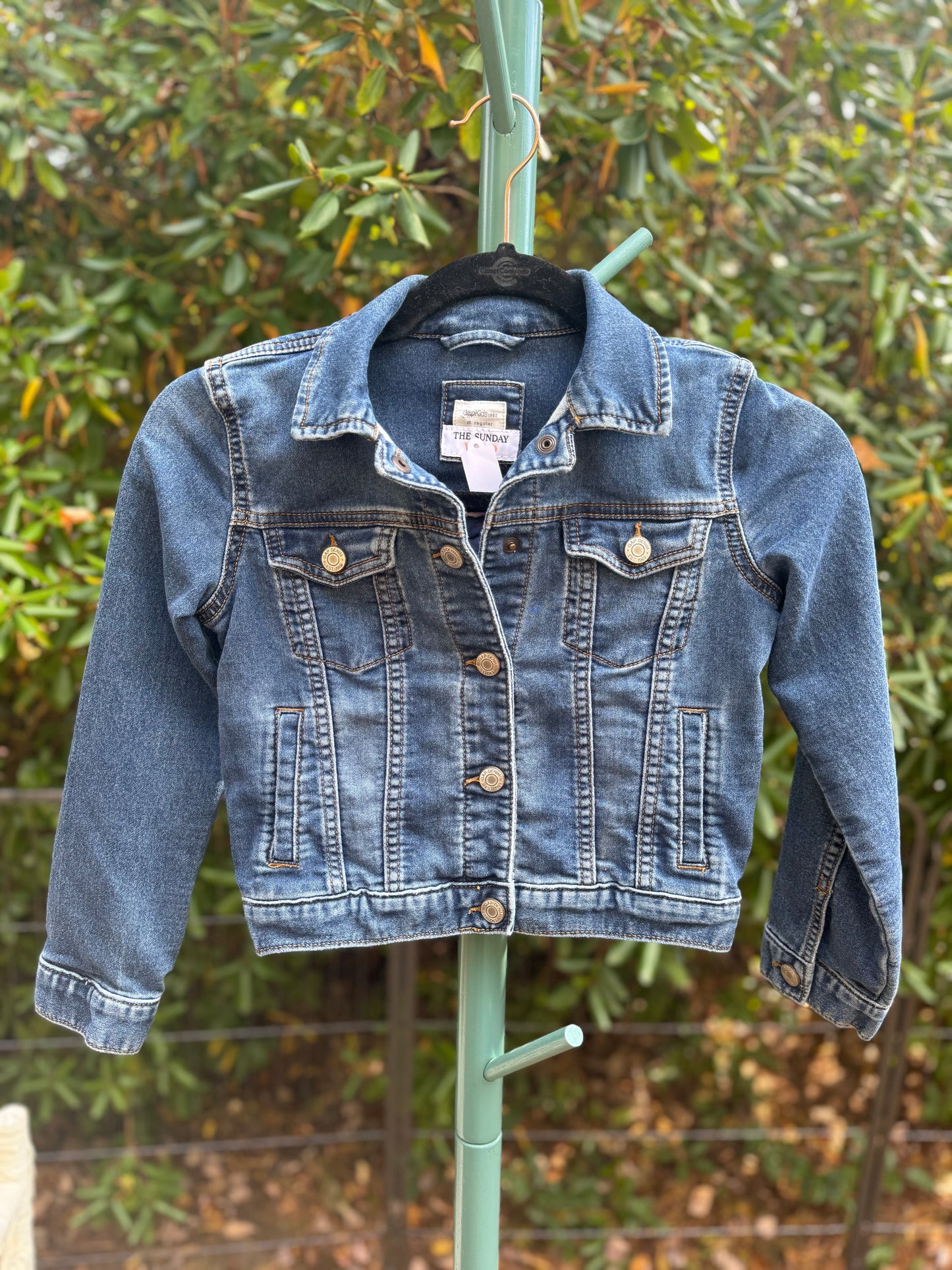 Handmade Up-cycled Jean Jacket - Kids