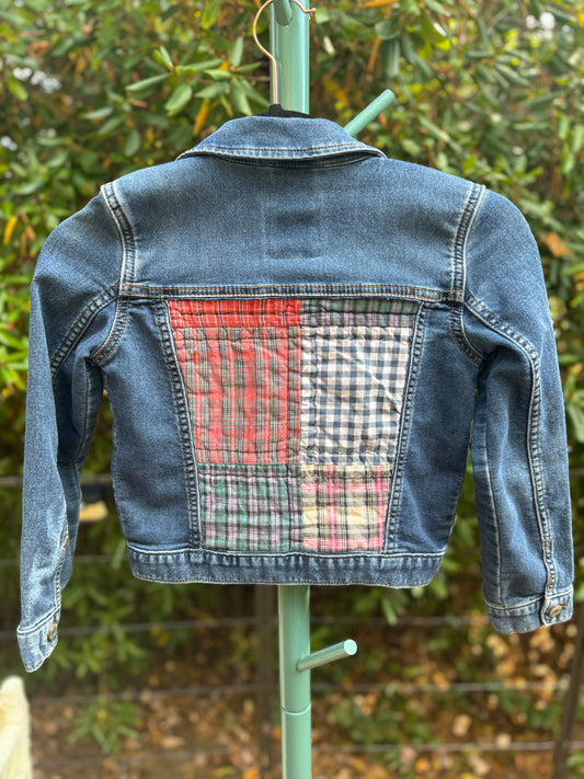 Handmade Up-cycled Jean Jacket - Kids