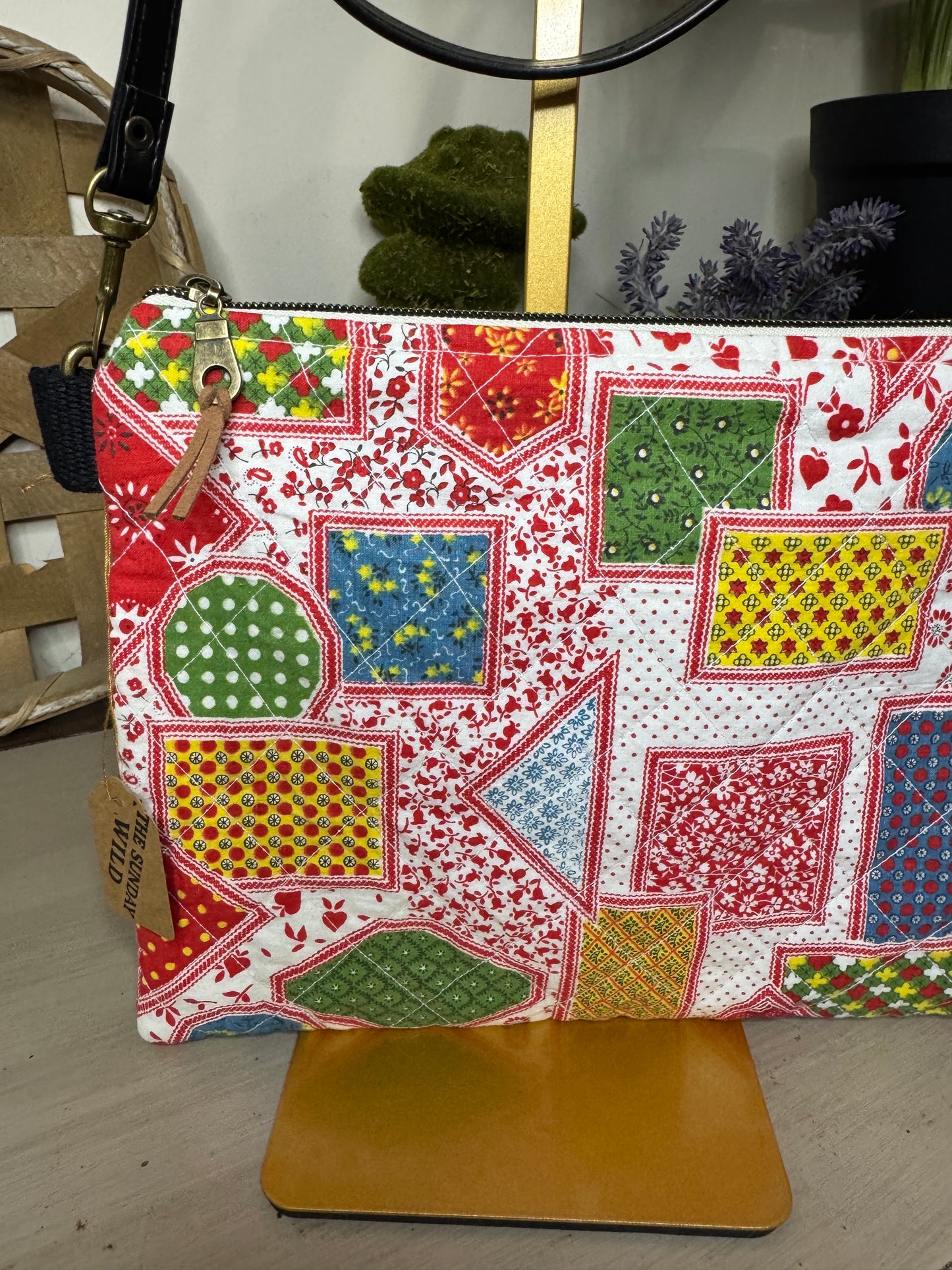 Vintage Picnic - Up-cycled Crossbody