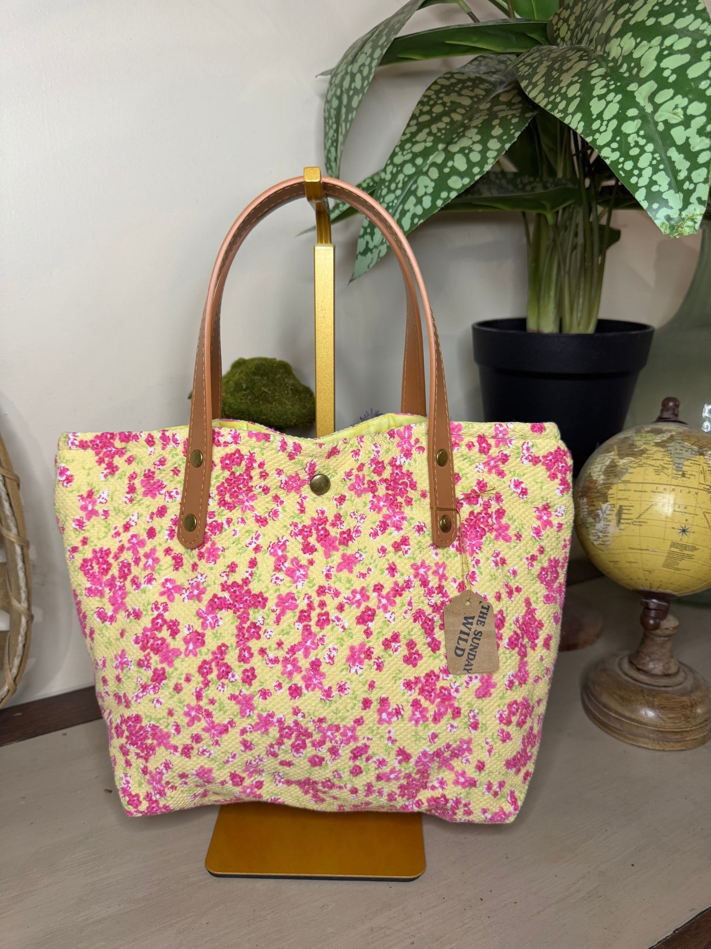 Wildflowers - Up-cycled Tote/Crossbody