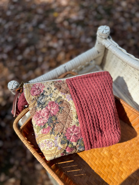 Handmade Vintage Cosmetic Bag