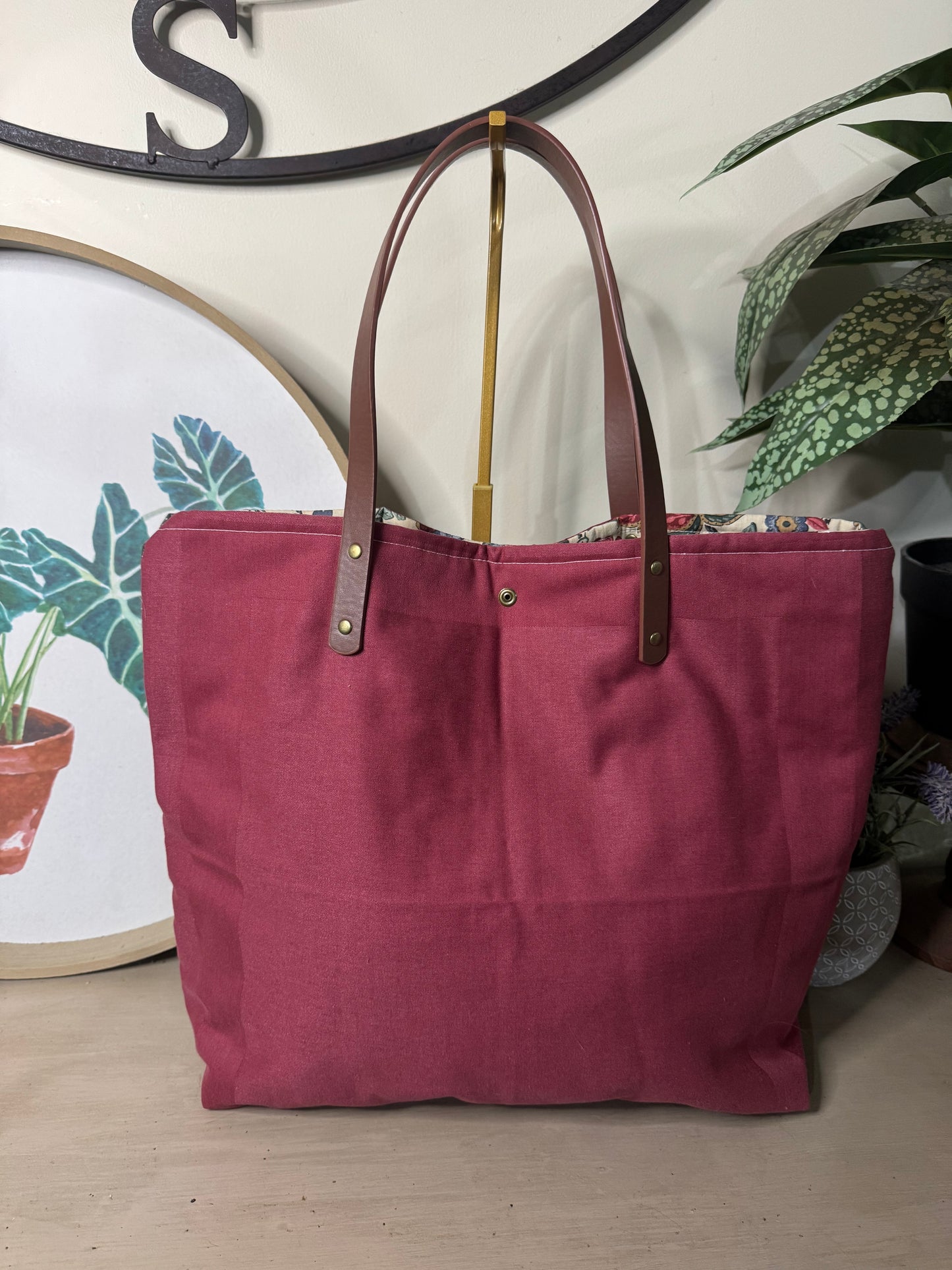 Quilted Star - Up-cycled Tote