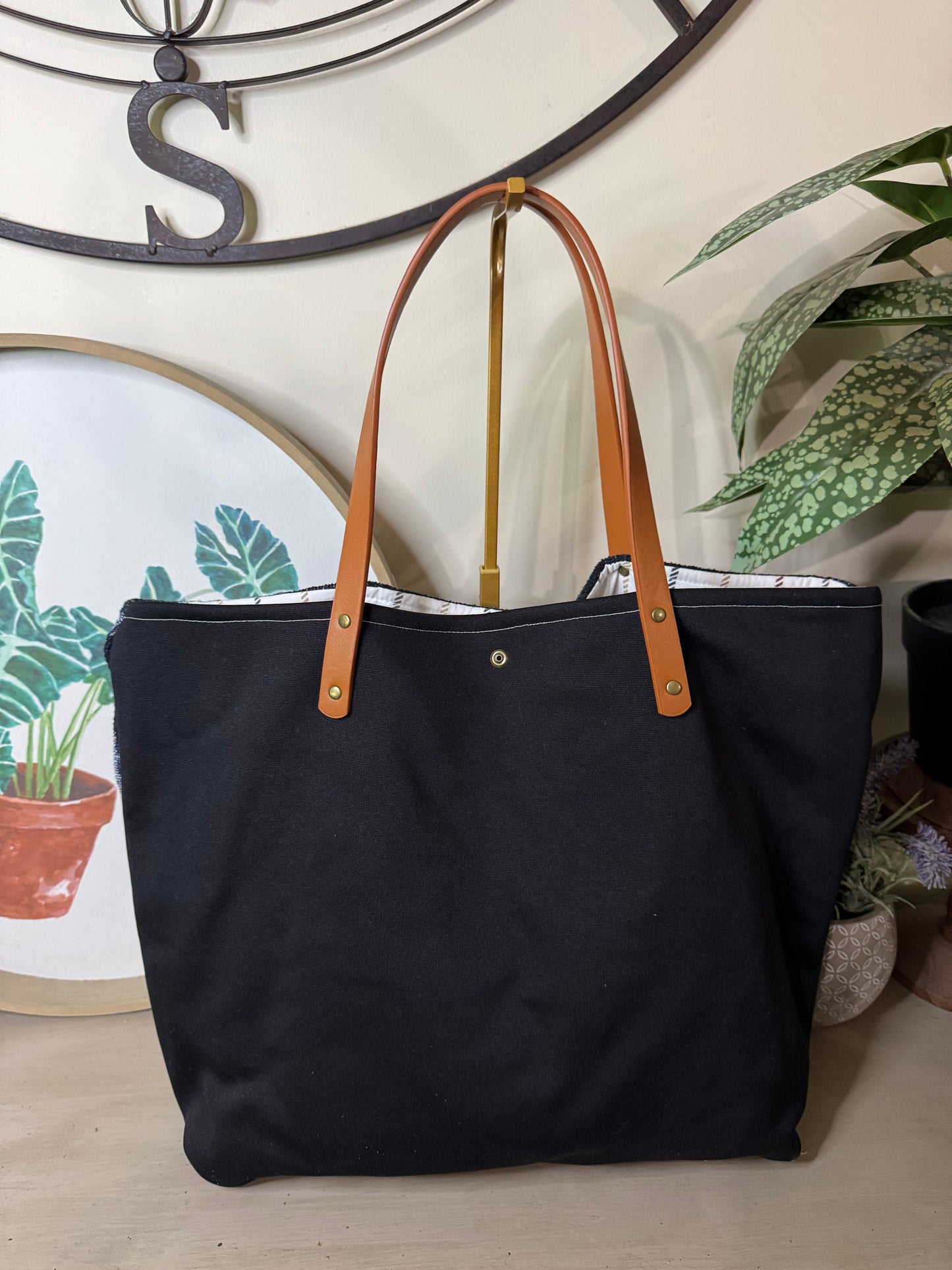 Good Ol’ Dog Labrador - Up-cycled Oversized Tote