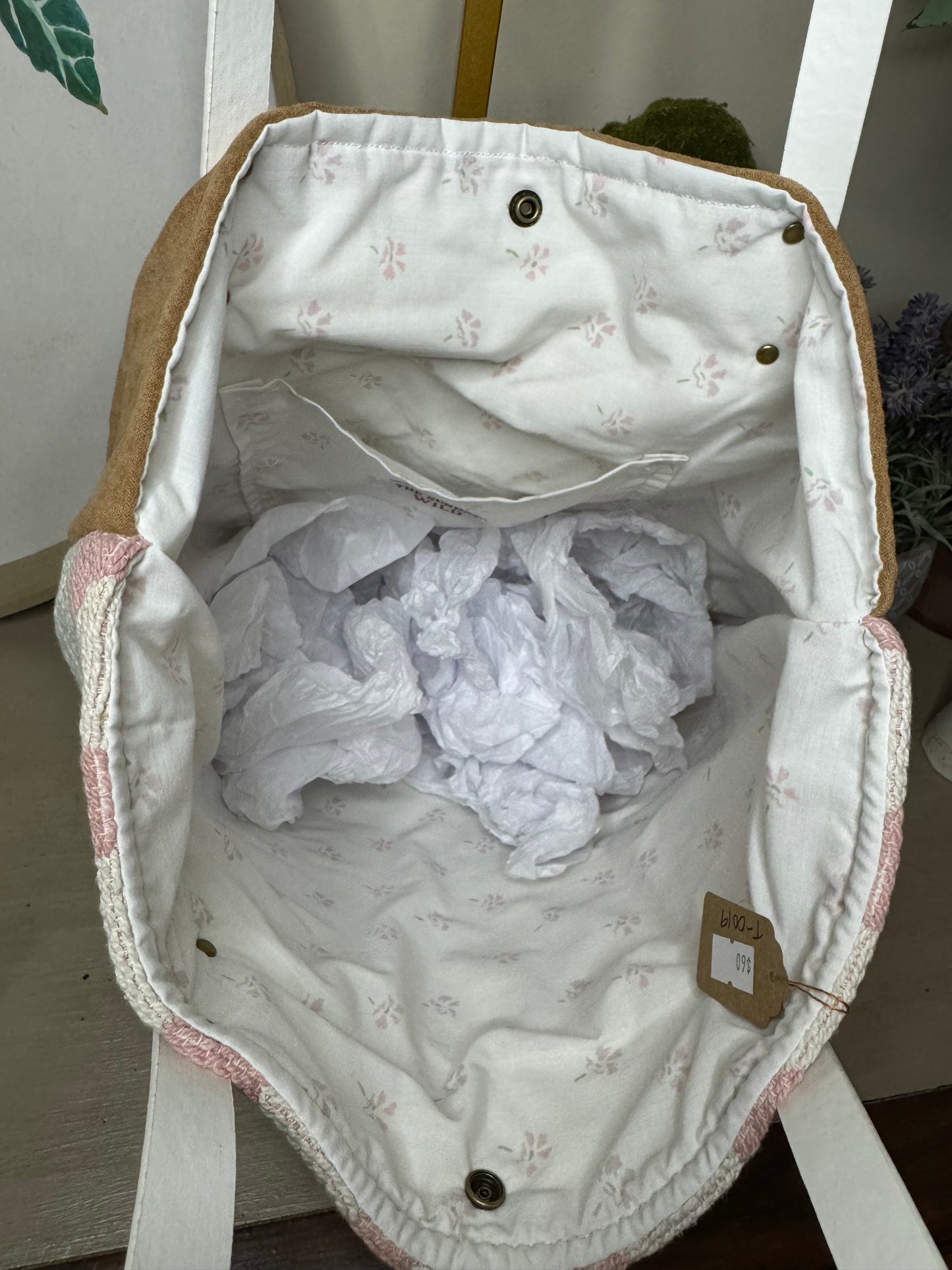 Cats & Chicks Tapestry - Up-cycled Tote