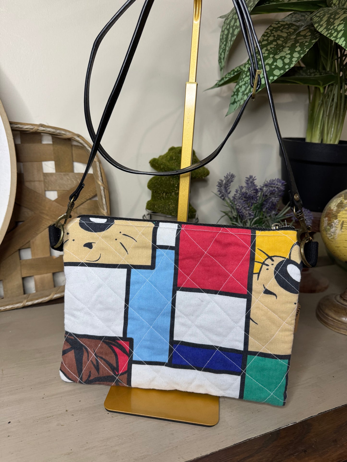 Vintage Looney Tunes/Tasmanian Devil - Up-cycled Crossbody