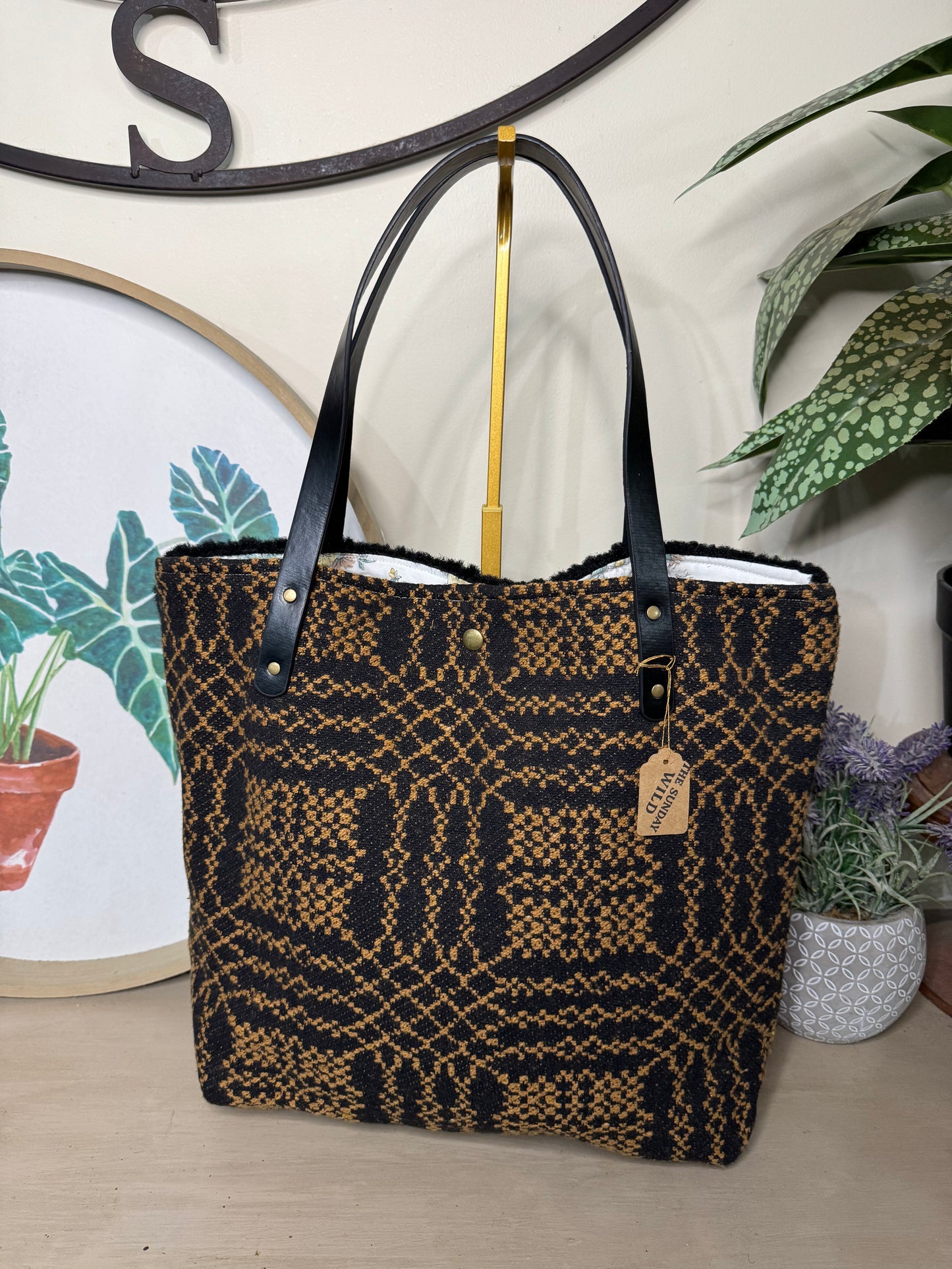 Woven Patterned - Up-cycled Tote
