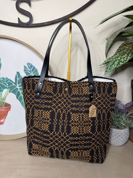 Woven Patterned - Up-cycled Tote