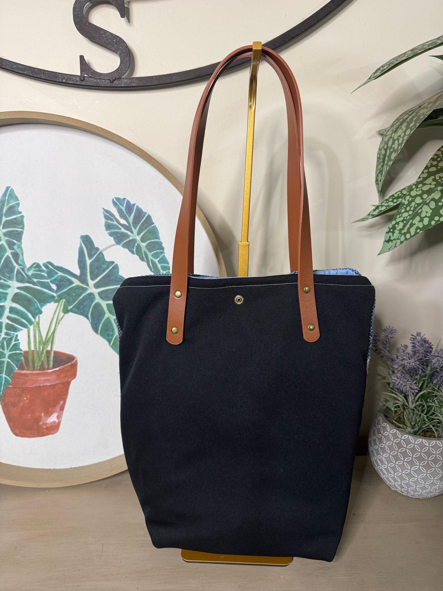 Lighthouse Tapestry - Up-cycled Tote