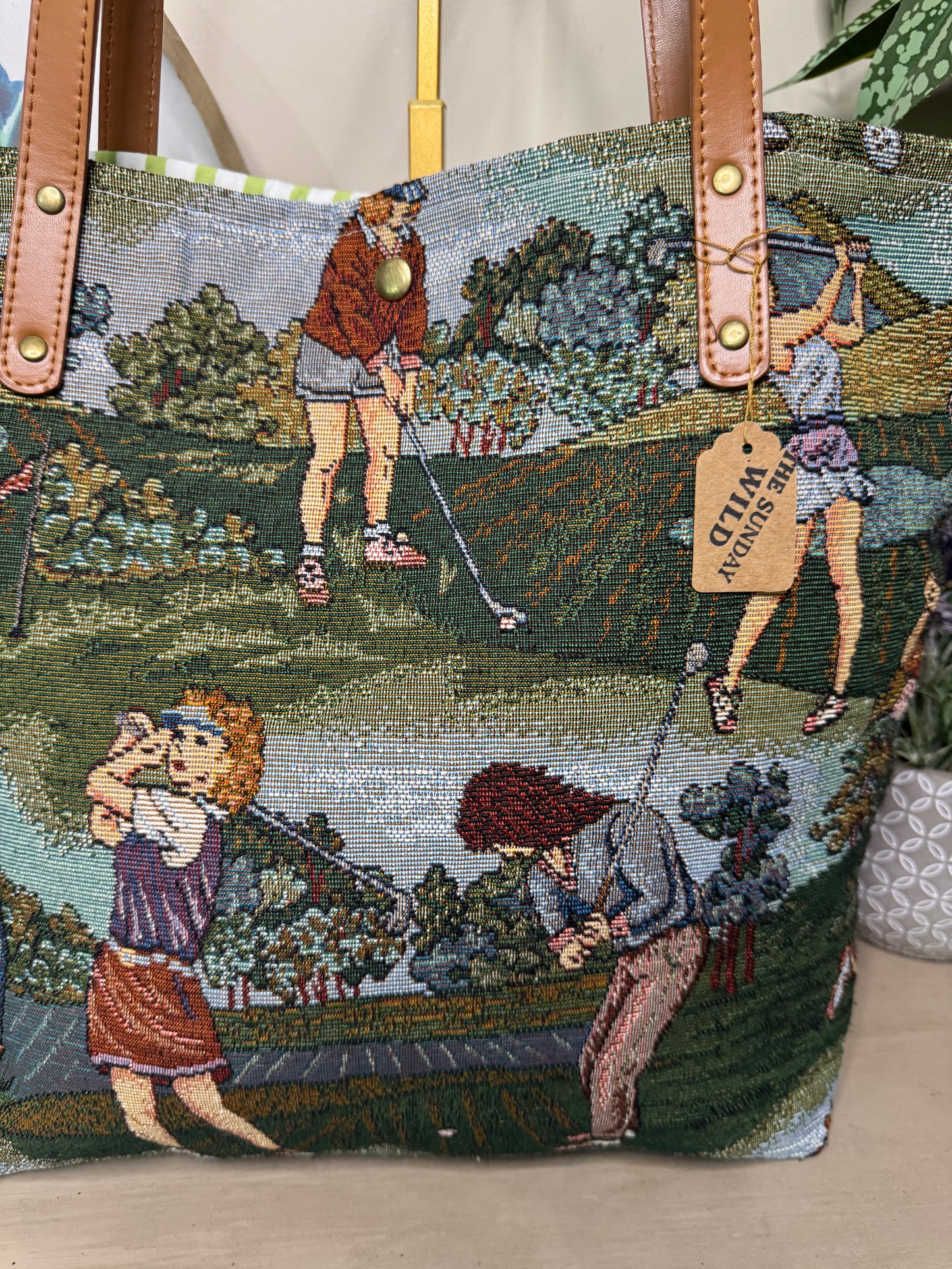 Vintage Women’s Golf - Up-cycled Tote