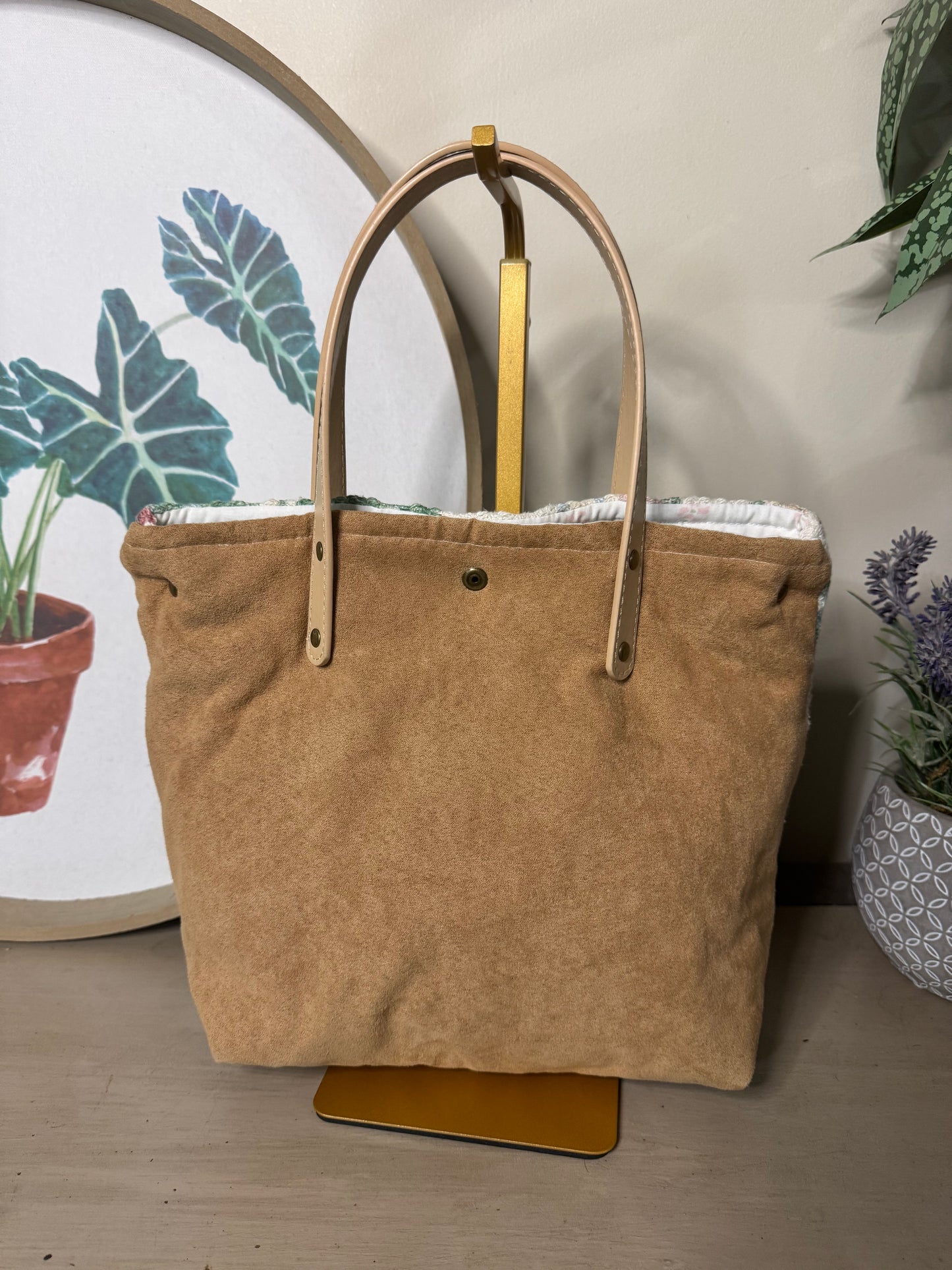 Floral Tapestry - Up-cycled Tote/Crossbody